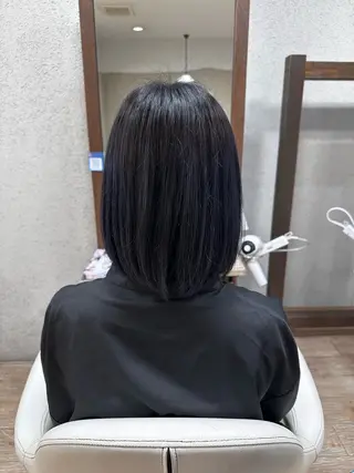 ミディアム カラー 阿部 美咲のヘアスタイル