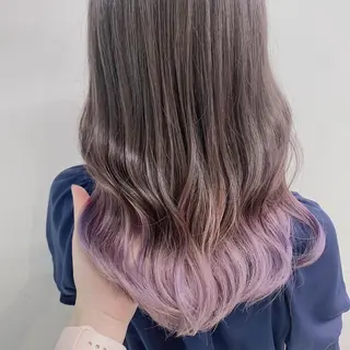 セミロング カラー 🪄池袋ハイトーン 🪄ブリーチカラーのヘアスタイル