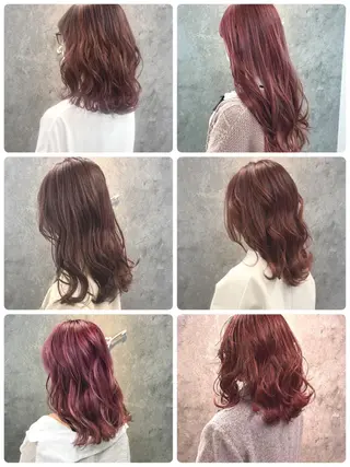 セミロング 所渉/韓国レイヤー /ウルフカットのヘアスタイル