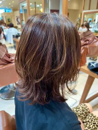 ミディアム 川崎レイヤーカット /江口真正のヘアスタイル