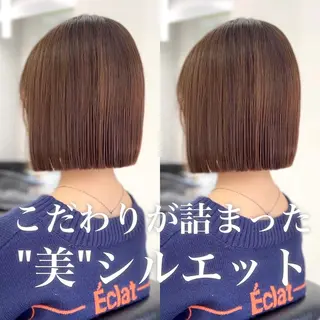 ショート 莉乃/縮毛矯正/髪質 改善/艶カラーのヘアスタイル