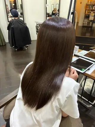 ロング カラー ヘアアレンジ 🍒ᩚ名駅/艶髪 縮毛矯正/あゆ🍒ᩚのヘアスタイル