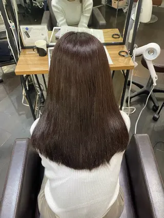 ロング カラー ヘアアレンジ 🍒ᩚ名駅/艶髪 縮毛矯正/あゆ🍒ᩚのヘアスタイル