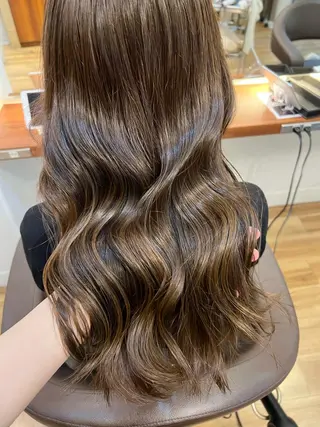 セミロング カラー しみず さくら🌸のヘアスタイル