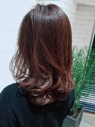 ミディアム カラー ヘアアレンジ private salon Ao所属・紹介制private salonのヘアスタイル