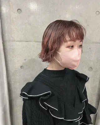 ショート パーマ ボブパーマコテ巻き風 パーマNo1深江秀平のヘアスタイル