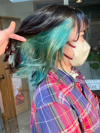 ミディアム カラー 髪質改善/ブリーチ 田代 龍我のヘアスタイル