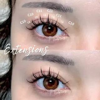 マツエク・マツパ 𝐑𝐔𝐌é𝐋 𝑇𝑜𝑚𝑜のマツエク・マツパデザイン