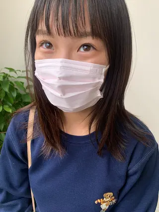 ミディアム カラー 羽エクステ🩷 🤍まき🤍のヘアスタイル