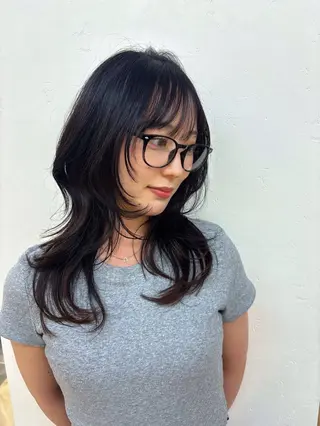 セミロング レイヤーカット ♥kanaのヘアスタイル