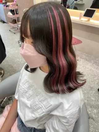 ミディアム 新宿/韓国ヘア 中明度カラー/かやのヘアスタイル