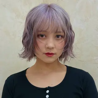 カラー ブリーチ/ベージュ/ ブロンド MIU☆のヘアスタイル