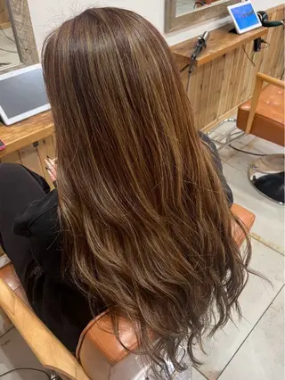 ロング カラー 🌈ダブルカラー🌈 💚みやのしんじ💚のヘアスタイル