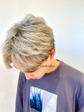 ショート カラー メンズ ショートヘアカラー 山本のヘアスタイル