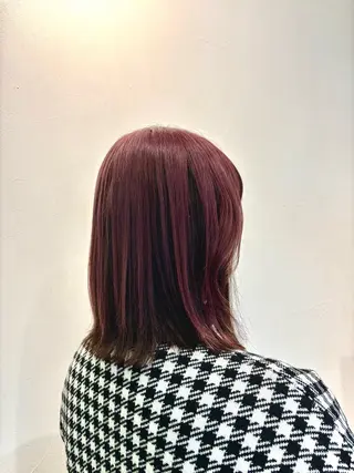 ミディアム カラー たなかあゆ✨ALBU MACADEMY渋谷のヘアスタイル
