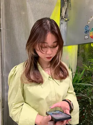 ロング カラー ハッシュカット/ MAYAのヘアスタイル