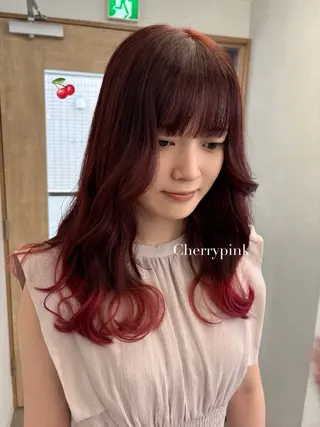 ロング カラー 暖色･似合わせカラー (廣石沙英🎀)のヘアスタイル