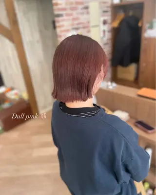 ショート カラー シミズ カエデ🍁のヘアスタイル