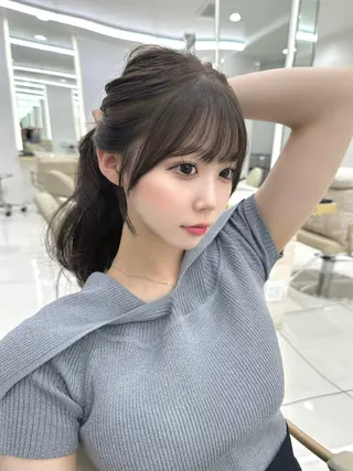 ロング カラー MAEUL   NAGOYA所属・kaho /レイヤーカットのヘアスタイル