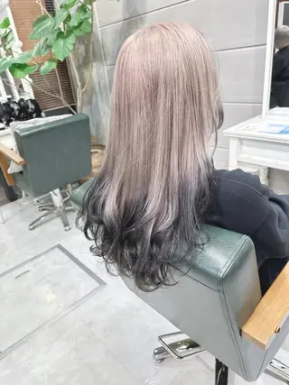 ロング カラー ヘアアレンジ モテ髪透明感❤️ デイズヘアカラーのヘアスタイル