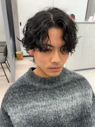 パーマ メンズ 🍐シャドウパーマ メンズ特化/守岡🍐のヘアスタイル