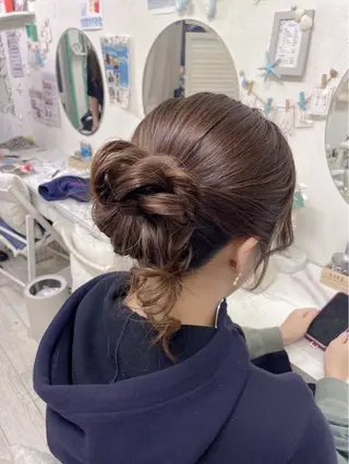 セミロング 🩰六本木 ヘアセット🌙あやののヘアスタイル