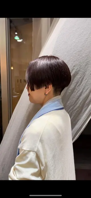 ショート 似合わせカット /パーマ岡本淳平のヘアスタイル