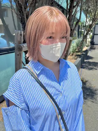 ミディアム カラー 💙ルル💙 ハイトーン/レイヤーのヘアスタイル