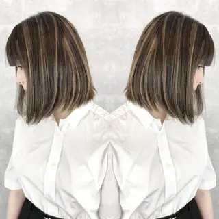 ショート カラー レイヤーカット BLend 渋谷のヘアスタイル