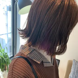 カラー ボブ/暖色/デザイン KOYUKI⛄️のヘアスタイル