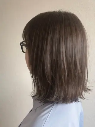 ミディアム 1%【横浜】 髪質改善&ケアカラーのヘアスタイル