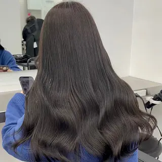 ロング カラー ヘアアレンジ 透明感ラベンダー💗 SHOのヘアスタイル