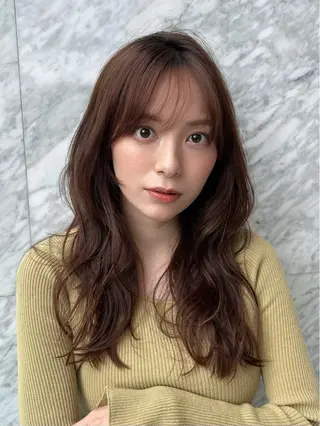 セミロング カラー 髙木美緒🌿 レイヤー/アレンジのヘアスタイル