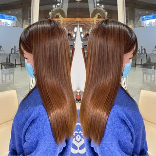 ロング パーマ 髪質改善/縮毛矯正 /ブリーチ矯正/岡部のヘアスタイル