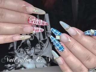 ネイル E.N🦋 長さ出し/持ち込みのネイルデザイン
