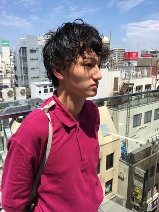 カラー パーマ ヘアアレンジ メンズ freelance美容師所属・迷った時見てください 林 祥平のヘアスタイル