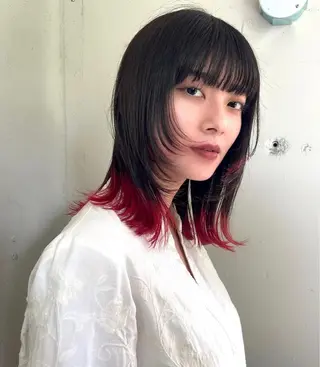 カラー arte KAORU /カットモデル募集のヘアスタイル