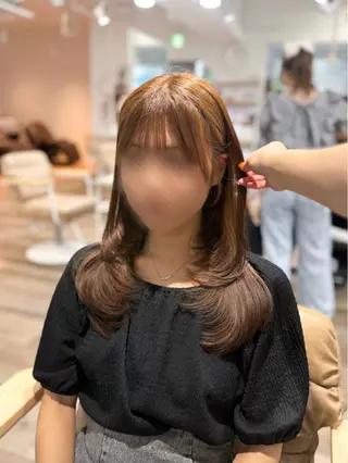 ロング ピンク・ラベンダー/ レイヤー/NANAのヘアスタイル