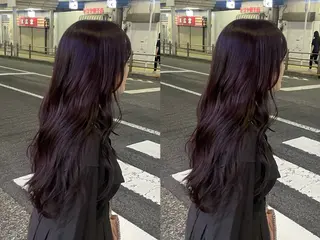 セミロング カラー ヘアアレンジ 秋元 佳乃のヘアスタイル