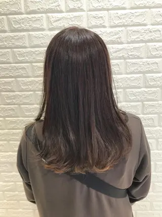 セミロング カラー 岡田詩織 MODE Ks松原店のヘアスタイル
