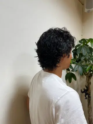 ショート パーマ メンズ HAIR chic所属・澤越 遥花のヘアスタイル