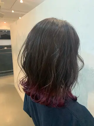 ミディアム カラー 🍑艶髪✖️暖色系 ✨momoka🍑のヘアスタイル