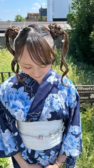 ロング ヘアアレンジ ナカジマ ナナのヘアスタイル