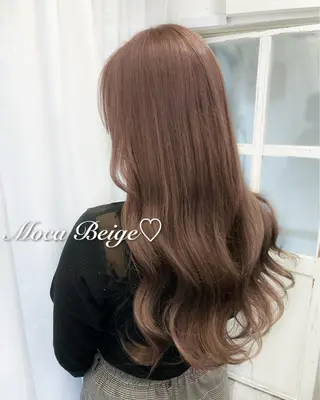 ロング カラー 韓国ヘア🤍髪質改善 🇰🇷AKANEのヘアスタイル