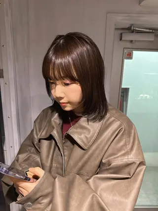 ショート カラー NANAMI🩵 大人可愛い韓国ヘアのヘアスタイル