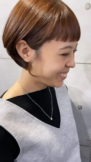 ショート カラー MAIKO 【中崎・茶屋町】のヘアスタイル