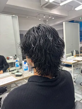 ショート パーマ メンズ メンズパーマ/韓国 ヘア/Mino🤍のヘアスタイル