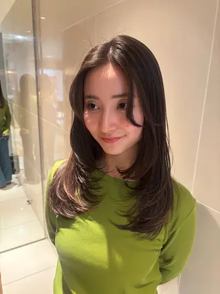 ロング 韓国風パーマ/ オリーブ🇰🇷あゆのヘアスタイル