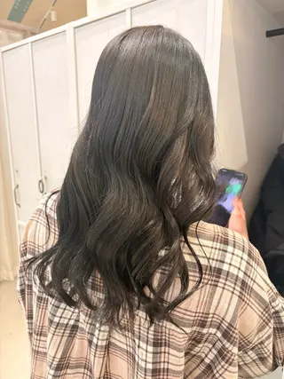 セミロング カラー つちだ ゆうひ / 暗髪カラー⟡.·のヘアスタイル