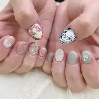 ショート 池袋痛ネイル Nok. 渡辺のネイルデザイン